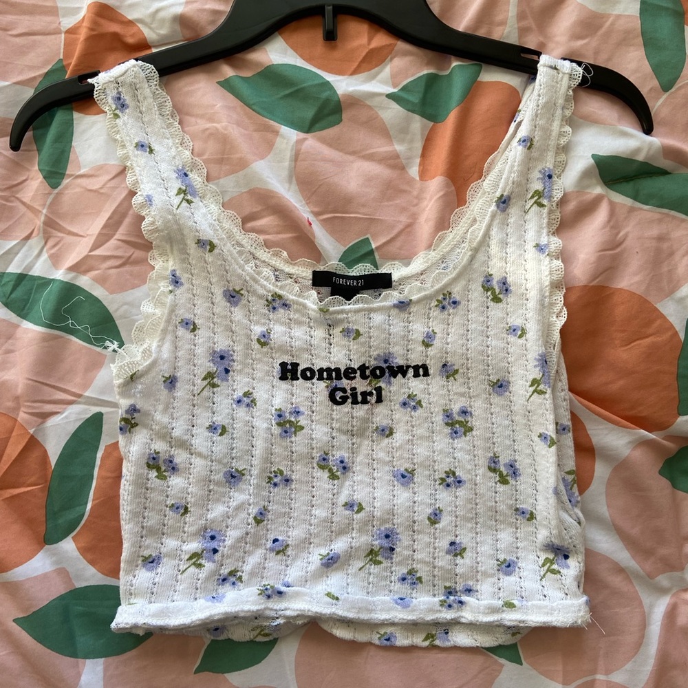 Forever21 Hometown Girl crop top